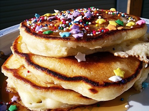 colorful, cute and pancake