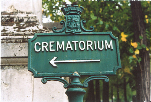 crematorium, death and film