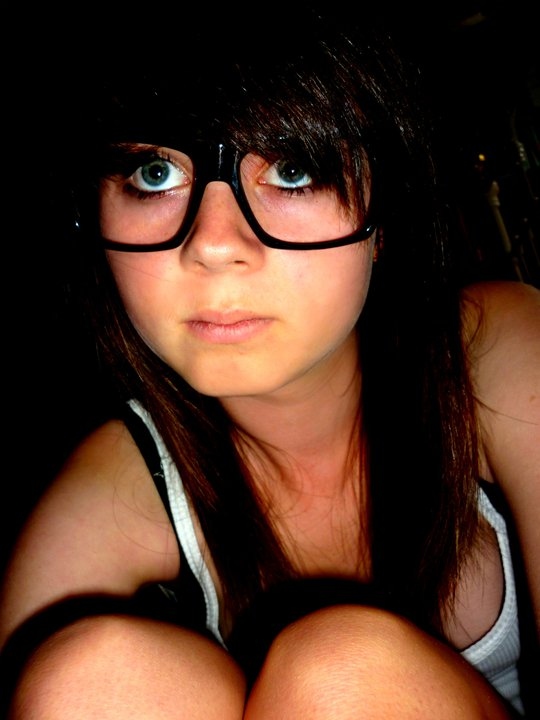 emo, girl and glasses