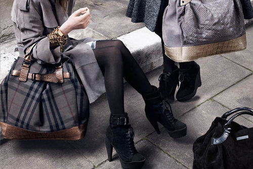 bag, black and boots