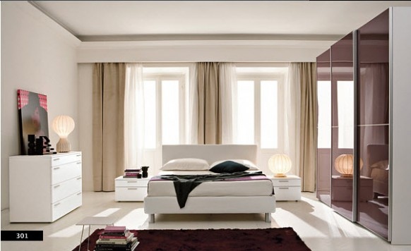 bed, bedroom and interior design