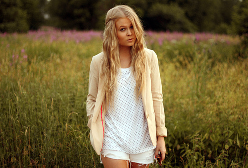 blonde, fashion and girl