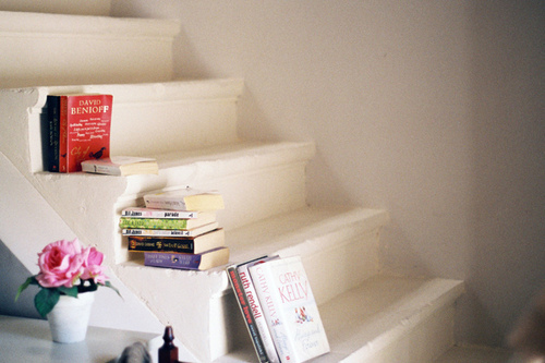 books, books stairs and cute