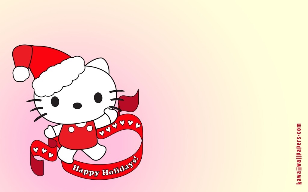 christmas, happy holidays and hello kitty