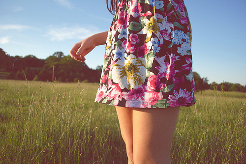 dress, fashion and floral