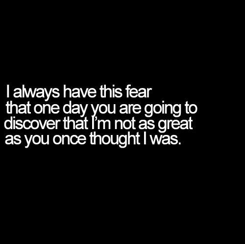 always, fear and great