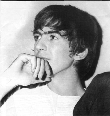 beatles, black and white and george harrison