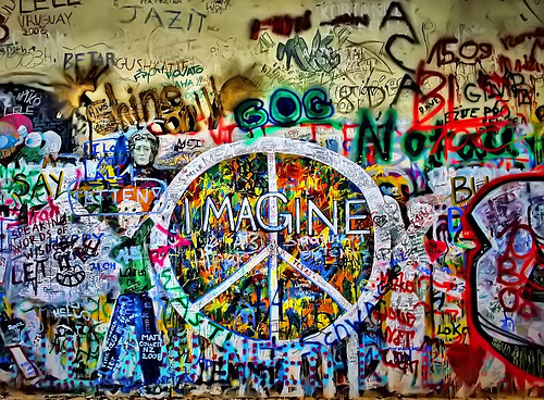 beatles, colors and imagine