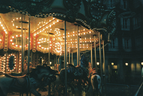 beautiful, carousel and lights