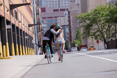 bike, boy and girl