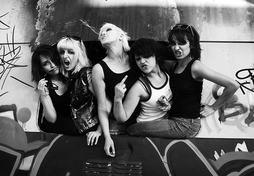black and white fuck girls photography rebellion trouble
