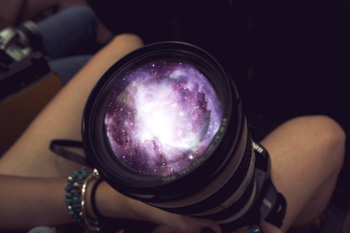 camera, galaxy and lense