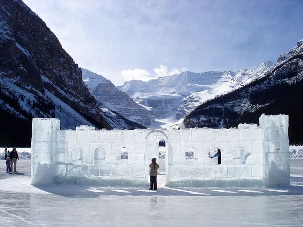canada, castle and ice