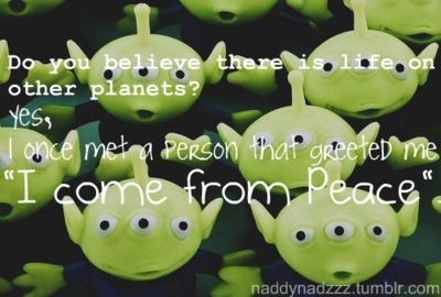 aliens,  cute and  peace