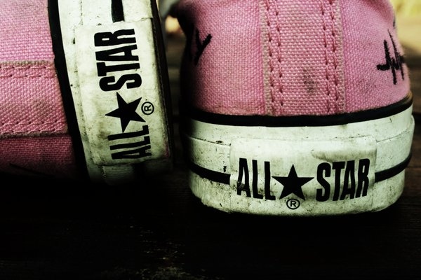 all star, converse and pink