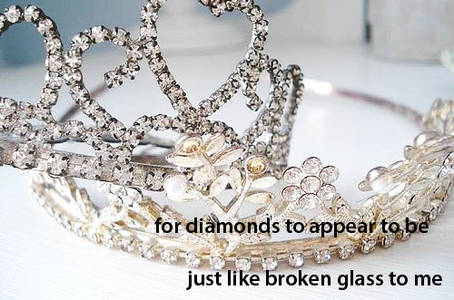 appear, broken and diamonds