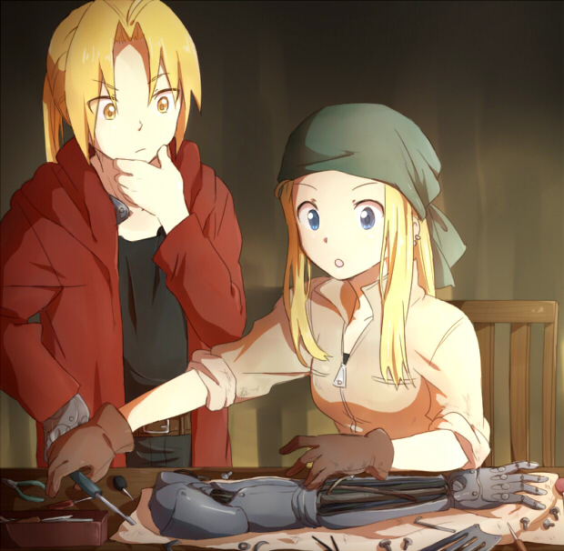 automail, edward and edward elric