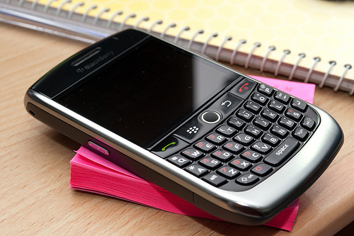 blackberry, book and celular