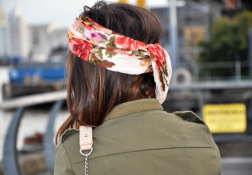 brunette, fashion and floral