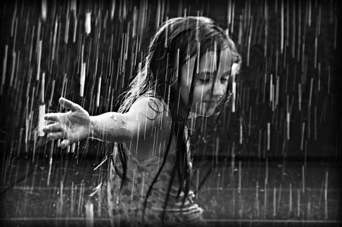 child rain, dance and dancing