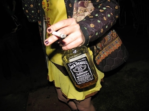 cigarette, dress and drunk