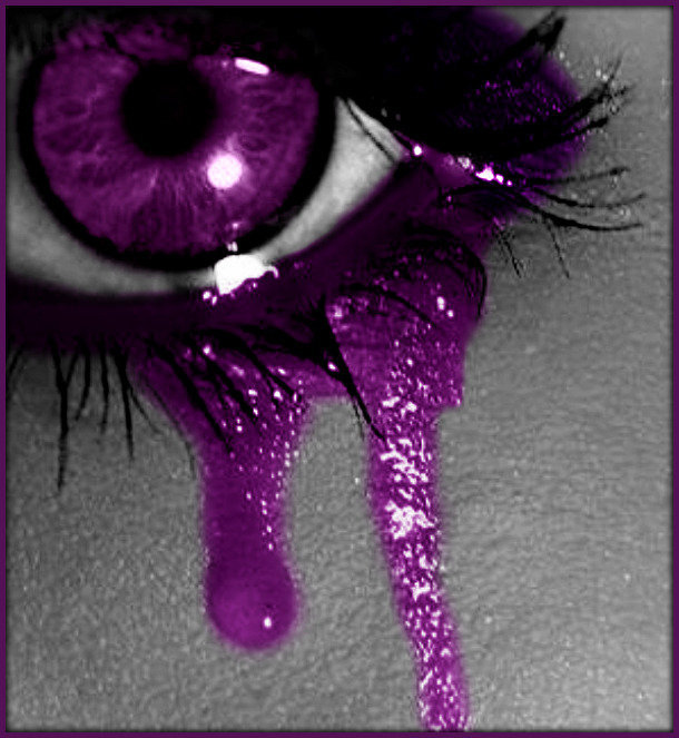 cry, crying, eye, purple, tears image 100591 on