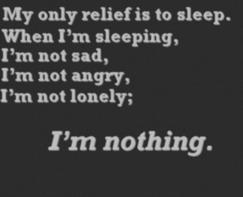 angry, lonely and nothing