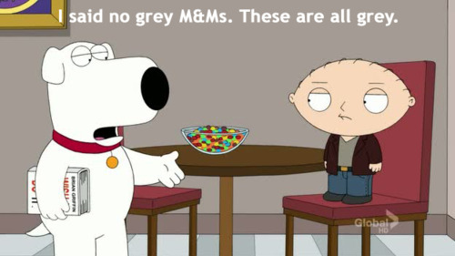 brian,  colour blind and  family guy