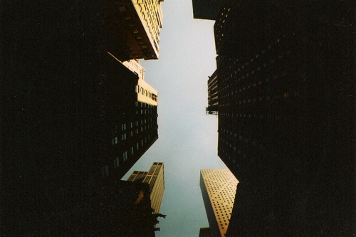 buildings, new york and retro