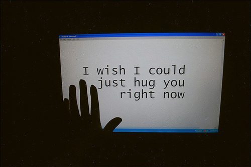 hug, internet and love