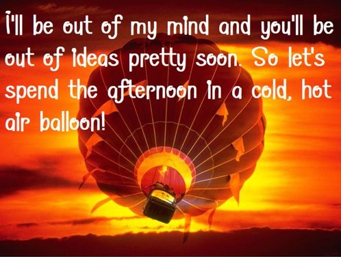 afternoon, balloon and mind