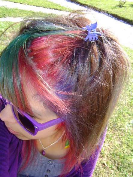 arcoiris, colores and girl