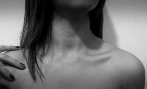 black and white,  collar bones and  cute