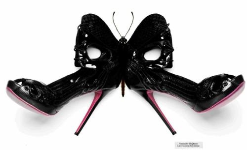 black,  bow and  butterfly