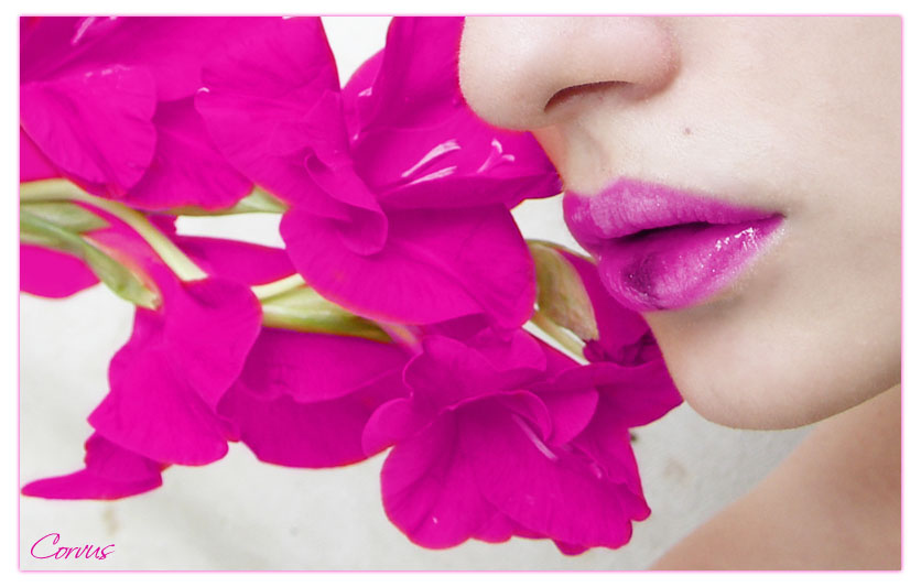 Lips And Flowers
