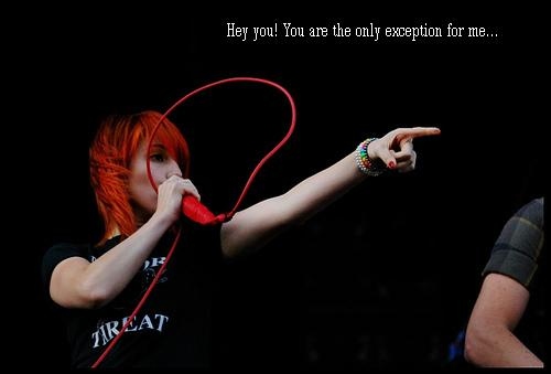 hayley williams, only and only exception