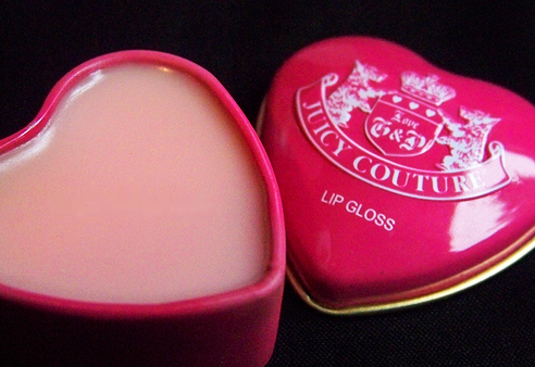 heart, juicy couture and lip gloss