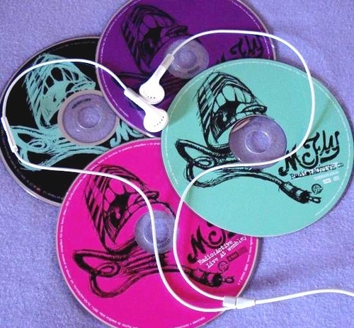 beautiful, cds and earphone