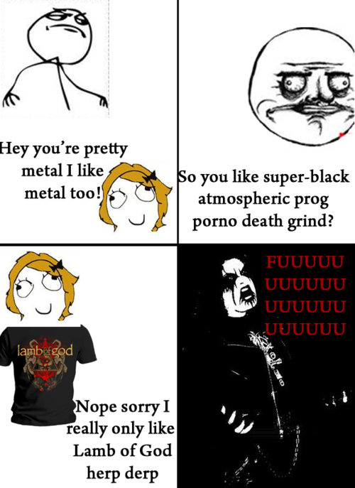 black, black metal and funny