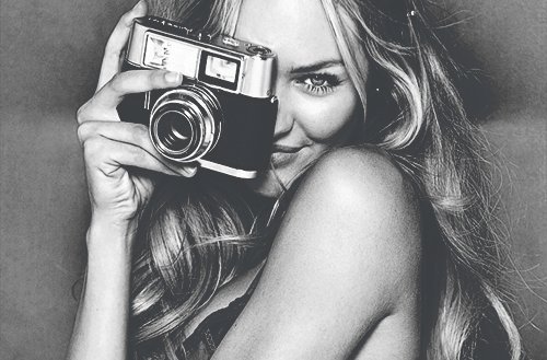 blond, camera and girl