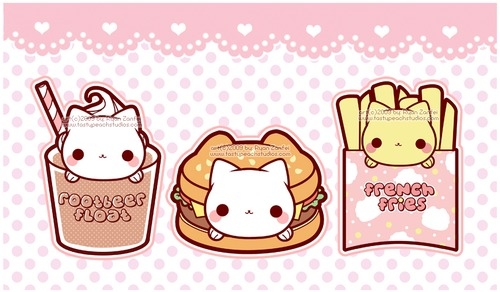 cat cute food heart kawaii nyan nyan nyanko