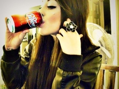 cute,  dr pepper and  girl