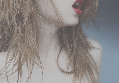 girl, hair and lipstick