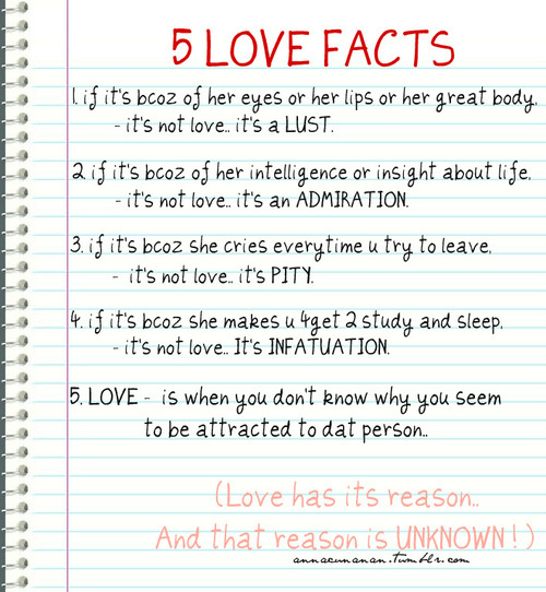 admire, facts and love
