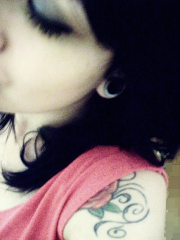 alargador, make up, maquiagem, pink, tattoo, volta pro orkut