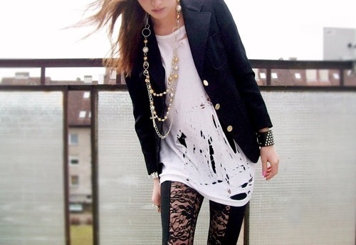 blazer, fashion, girl, jewelry, leggings, style