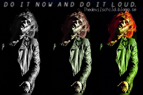 collage, consert and gerard way