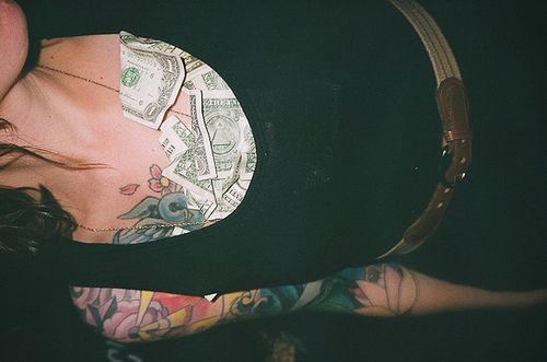 girl, money and photography