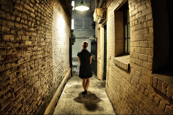 alley, black and dress