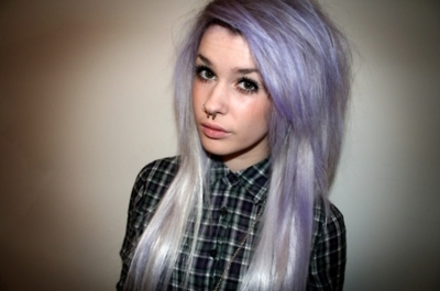 alternative,  girl and  lilac hair